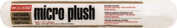 Wooster Brush - 3/4" Nap, 18" Wide Paint Roller - Semi-Rough to Rough Texture, Microfiber - Eagle Tool & Supply