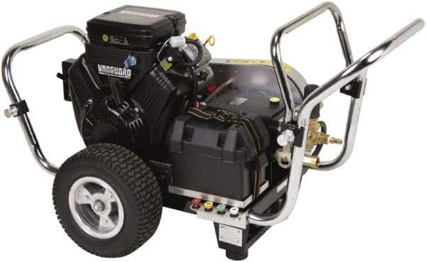 Simpson - Gas, 18 hp, 4,000 psi, 5 GPM, Cold Water Pressure Washer - Triplex Plunger, 50' x 3/8" Hose - Eagle Tool & Supply