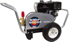 Simpson - Gas, 11.7 hp, 4,200 psi, 4 GPM, Cold Water Pressure Washer - AAA Triplex, 50' x 3/8" Hose - Eagle Tool & Supply