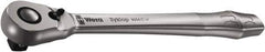 Wera - 1/2" Drive Slim Line Head Quick-Release Ratchet - Satin Finish, 281mm OAL, 76 Gear Teeth, Ergonomic Handle, Reversible Head - Eagle Tool & Supply