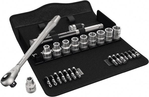 Wera - 1/2" Drive Standard Socket Set - 10 to 19mm - Eagle Tool & Supply