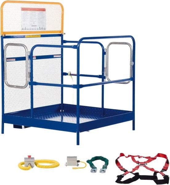 Vestil - 60" Platform - Forklift Work Platform, 1,000 Lb Capacity, 60" Platform Height, 48" Base Width x 48" Base Depth - Eagle Tool & Supply