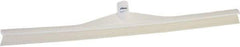 Vikan - 27.56" Rubber Blade Floor Squeegee - Single Edge, White, Plastic Holder - Eagle Tool & Supply