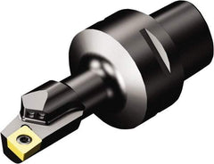 Sandvik Coromant - Right Hand Cut, Size C5, CCMT 12 04 08 & CCMT 432 Insert Compatiblity, Internal Modular Turning & Profiling Cutting Unit Head - 17mm Ctr to Cutting Edge, 90mm Head Length, Through Coolant, Series CoroTurn 107 - Eagle Tool & Supply