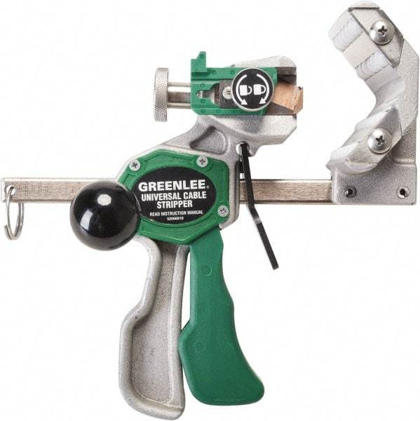 Greenlee - 1/2" to 3" Capacity Cable Wire Stripper - 1/2" Min Wire Gage - Eagle Tool & Supply