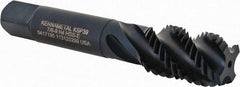 Kennametal - 7/8-9 4 Flute 3B Modified Bottoming Spiral Flute Tap - Vanadium High Speed Steel, Oxide Finish, 4-11/16" OAL, Right Hand Flute, Right Hand Thread, H4, Series GOtap\xAE - Eagle Tool & Supply
