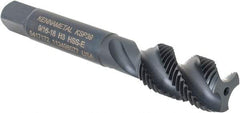 Kennametal - 9/16-18 3 Flute Modified Bottoming Spiral Flute Tap - Vanadium High Speed Steel, Oxide Finish, 3-19/32" OAL, Right Hand Flute, Right Hand Thread, H3, Series GOtap\xAE - Eagle Tool & Supply