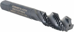 Kennametal - M16x2.00 3 Flute 6H Modified Bottoming Spiral Flute Tap - Vanadium High Speed Steel, Oxide Finish, 3-13/16" OAL, Right Hand Flute, Right Hand Thread, D7, Series GOtap\xAE - Eagle Tool & Supply