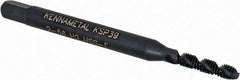 Kennametal - #2-56 2 Flute 2B Modified Bottoming Spiral Flute Tap - Vanadium High Speed Steel, Oxide Finish, 1-3/4" OAL, Right Hand Flute, Right Hand Thread, H2, Series GOtap\xAE - Eagle Tool & Supply