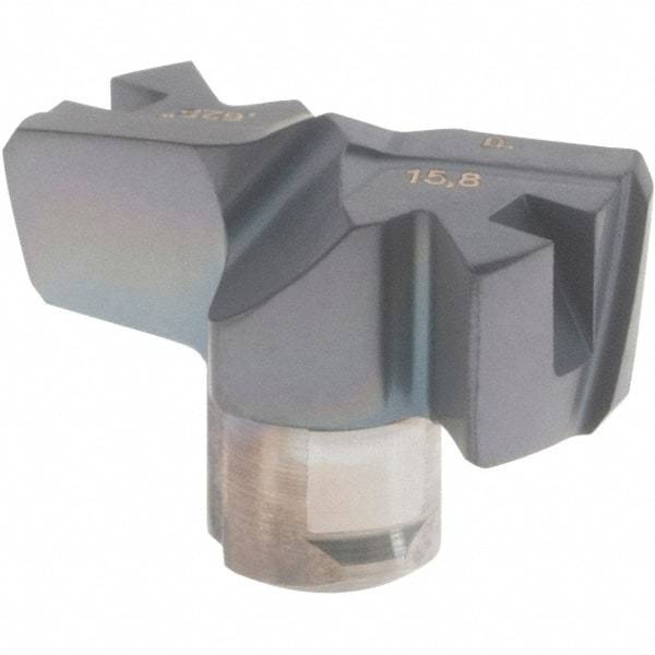 Iscar - Series FCP, 15.8mm Diam Grade IC908 Replaceable Drill Tip - Carbide, TiAlN/TiN Finish, 15 Seat Size - Eagle Tool & Supply