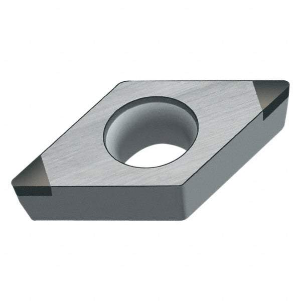 Walter - DCMW32.51 Grade WCB50 CBN Turning Insert - Uncoated, 55° Diamond, 3/8" Inscr Circle, 5/32" Thick, 1/64" Corner Radius - Eagle Tool & Supply