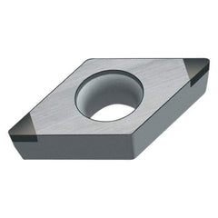 Walter - DCMW32.51 Grade WCB50 CBN Turning Insert - Uncoated, 55° Diamond, 3/8" Inscr Circle, 5/32" Thick, 1/64" Corner Radius - Eagle Tool & Supply