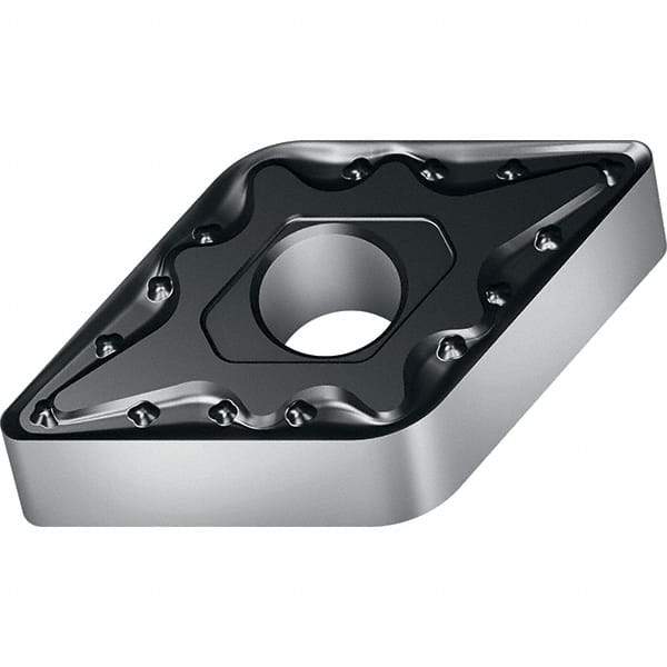 Walter - DNMG442 NM4 Grade WPP20 Carbide Turning Insert - TiCN/Al2O3/TiN Finish, 55° Diamond, 1/2" Inscr Circle, 1/4" Thick, 1/32" Corner Radius - Eagle Tool & Supply