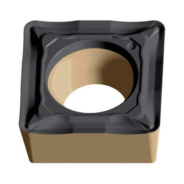 Walter - SCMT32.52 PF4 Grade WPP01 Carbide Turning Insert - TiCN/Al2O3/TiN Finish, 90° Square, 3/8" Inscr Circle, 5/32" Thick, 1/32" Corner Radius - Eagle Tool & Supply