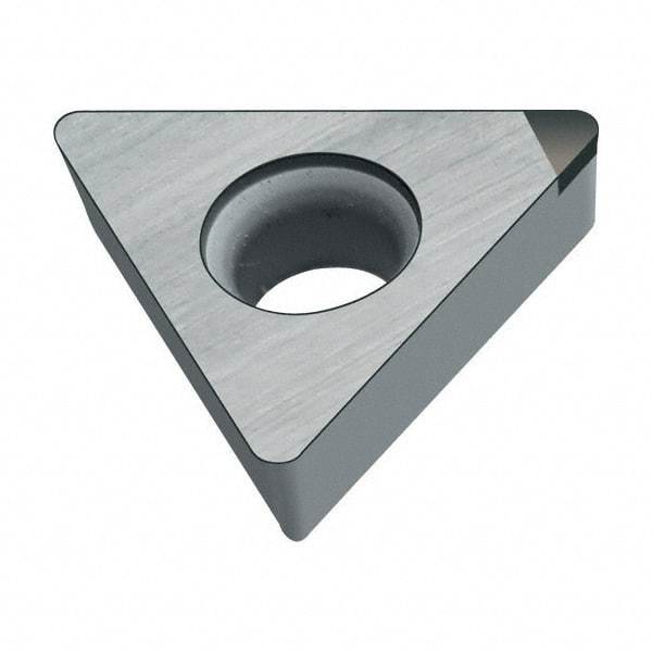 Walter - TCMW21.52 Grade WCB50 CBN Turning Insert - Uncoated, 60° Triangle, 1/4" Inscr Circle, 3/32" Thick, 1/32" Corner Radius - Eagle Tool & Supply