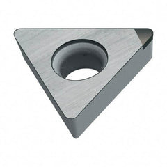 Walter - TCMW21.52 Grade WCB50 CBN Turning Insert - Uncoated, 60° Triangle, 1/4" Inscr Circle, 3/32" Thick, 1/32" Corner Radius - Eagle Tool & Supply