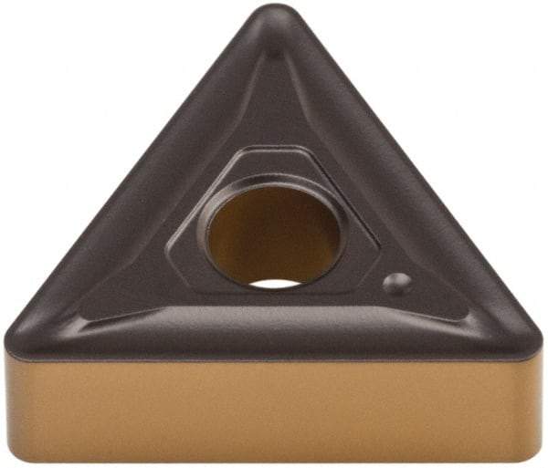 Walter - TNMG332 NM5 Grade WAK20 Carbide Turning Insert - TiCN/Al2O3/TiN Finish, Triangle, 3/8" Inscr Circle, 3/16" Thick, 1/32" Corner Radius - Eagle Tool & Supply