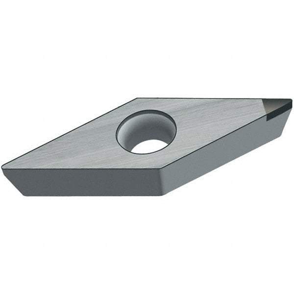 Walter - VBMW331 Grade WCB50 CBN Turning Insert - Uncoated, 35° Diamond, 3/8" Inscr Circle, 3/16" Thick, 1/64" Corner Radius - Eagle Tool & Supply