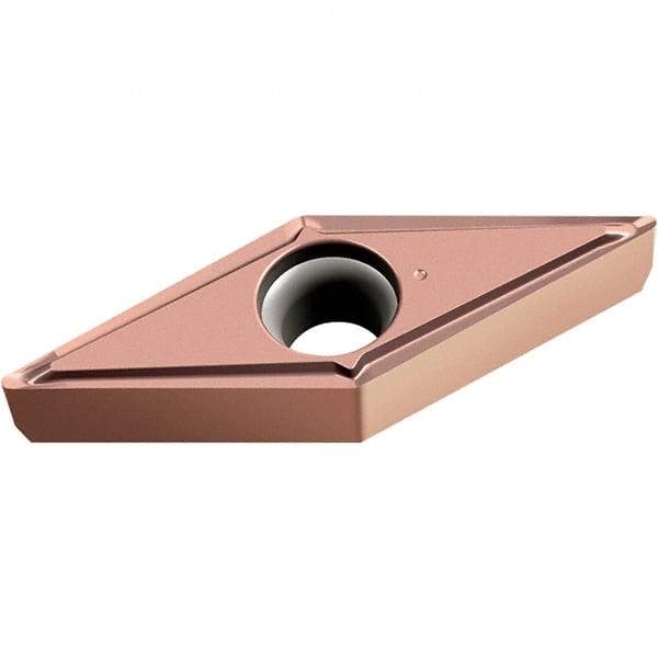 Walter - VCGT220.5 PF2 Grade WXN10 Carbide Turning Insert - TiCN Plus Finish, 35° Diamond, 1/4" Inscr Circle, 1/8" Thick, 0.008" Corner Radius - Eagle Tool & Supply