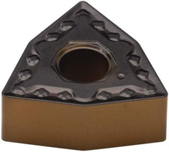 Walter - WNMG542 NM4 Grade WPP30 Carbide Turning Insert - TiCN/Al2O3/TiN Finish, 80° Trigon, 5/8" Inscr Circle, 1/4" Thick, 1/32" Corner Radius - Eagle Tool & Supply