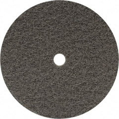 WALTER Surface Technologies - 4-1/2" Super Fine Grade Aluminum Oxide Deburring Disc - 7/16" Center Hole, Hook & Loop Connection, Gray, 11,000 Max RPM - Eagle Tool & Supply