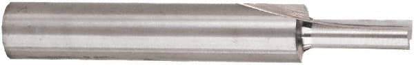 Freud - 3/8" Diam, 1/4" Shank Diam, 3/8" Length of Cut, 2 Flute Double Edge Straight Router Bit - 1-3/4" Overall Length, Solid Carbide - Eagle Tool & Supply