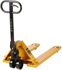 Lift-Rite - 5,500 Lb Capacity, 7-7/8" Lift Industrial Pallet Truck - 3" Min Lift Height, 48" Fork Length x 7" Fork Width, 27" Overall Width - Eagle Tool & Supply