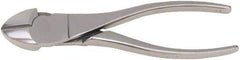 Aven - 7" OAL, 12 AWG Capacity, Diagonal Cutter - 3/4" Jaw Length x 5/8" Jaw Width, Oval Head, Stainless Steel Handle - Eagle Tool & Supply