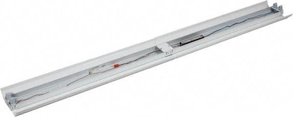 Cooper Lighting - 2 Lamps, 96 Watts, Fluorescent, Low Bay Fixture - 96" Long x 4-5/8" High x 12" Wide, 120-277 Volt, Steel Housing - Eagle Tool & Supply