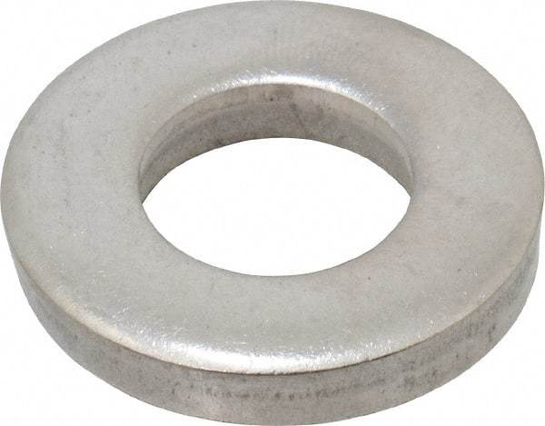 Gibraltar - 1/2" Screw, Grade 18-8 Stainless Steel Extra Thick Flat Washer - 17/32" ID x 1-1/16" OD, 3/16" Thick, Plain Finish - Eagle Tool & Supply