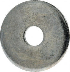 Gibraltar - 1/2" Screw, Steel Fender Flat Washer - 17/32" ID x 2" OD, 1/4" Thick, Zinc-Plated Finish - Eagle Tool & Supply