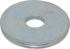Gibraltar - 5/8" Screw, Steel Fender Flat Washer - 11/16" ID x 2-1/2" OD, 1/4" Thick, Zinc-Plated Finish - Eagle Tool & Supply