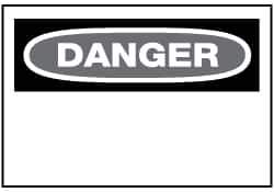 NMC - "Danger", 20" Long x 28" Wide, Aluminum Safety Sign - Rectangle, 0.04" Thick, Use for Accident Prevention - Eagle Tool & Supply