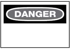 NMC - "Danger", 20" Long x 28" Wide, Aluminum Safety Sign - Rectangle, 0.04" Thick, Use for Accident Prevention - Eagle Tool & Supply
