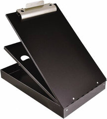 Saunders - 2-3/4" Long x 9" Wide, Clip Board - Black - Eagle Tool & Supply