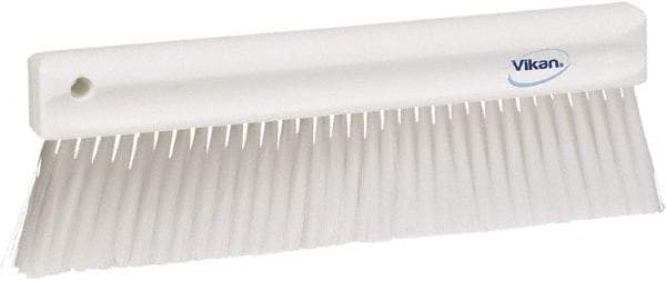 Vikan - Polyester Counter Brush - 2" Bristle Length, 11" Long x 1-1/4" Wide Head, White - Eagle Tool & Supply