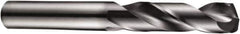 DORMER - 9/64" 140° Spiral Flute Solid Carbide Screw Machine Drill Bit - TiAlN Finish, Right Hand Cut, 20mm Flute Length, 62mm OAL, Four Facet Split Point, Straight Shank - Eagle Tool & Supply
