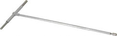 SPI - 3-1/2 to 6 Inch, 12 Inch Overall Length, Telescoping Gage - 12 Inch Long Handle, Hardened Tool Steel, Satin Chrome Finish - Eagle Tool & Supply
