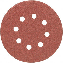 Porter-Cable - 5" Diam, 220 Grit Aluminum Oxide Adhesive PSA Disc - Very Fine Grade, Tan, C Weighted Backing, Flexible, 13,000 Max RPM - Eagle Tool & Supply