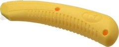 PHC - Fixed Film Cutter - 1/4" Blade, Yellow Ergonomic Grip Handle, 1 Blade Included - Eagle Tool & Supply