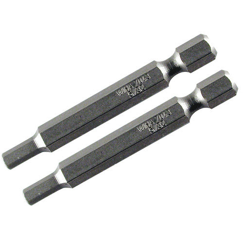 4.0MM 70MM OAL HEX POWER BIT 2/PK - Eagle Tool & Supply