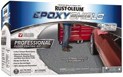 Rust-Oleum - 2 Gal (2) One Gallon Cans Gloss Dark Gray 2 Part Epoxy Floor Coating - <250 g/L VOC Content - Eagle Tool & Supply