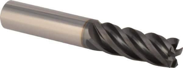 Iscar - 5/8", 5 Flute, Solid Carbide, Corner Chamfer End Mill - 4" OAL, 1.56" LOC - Eagle Tool & Supply