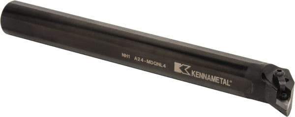 Kennametal - 2" Min Bore Diam, 14" OAL, 1-1/2" Shank Diam, A-MDQN Indexable Boring Bar - DN.. Insert, Screw or Clamp Holding Method - Eagle Tool & Supply