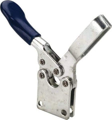 Gibraltar - 200 Lb Holding Capacity, Horizontal Handle, Manual Hold Down Toggle Clamp - 70° Handle Movement, 90° Bar Opening, U-Bar, Straight Base, Carbon Steel - Eagle Tool & Supply