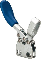 Gibraltar - 60 Lb Holding Capacity, Horizontal Handle, Manual Hold Down Toggle Clamp - 80° Handle Movement, 90° Bar Opening, U-Bar, Straight Base, Carbon Steel - Eagle Tool & Supply