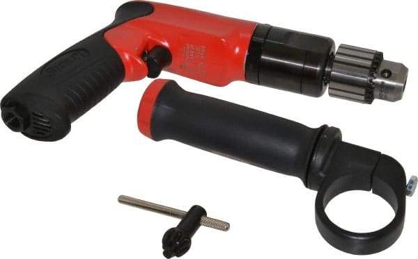 Sioux Tools - 3/8" Keyed Chuck - Pistol Grip Handle, 700 RPM, 14.16 LPS, 30 CFM, 1 hp - Eagle Tool & Supply