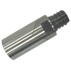 Iscar - T10 Connection to Tip, T10 Connection to Shank, Milling Tip Insert Threaded Extension - 1.5 Inch Extension Length, 0.5984 Inch Max Diameter, Multimaster Series - Eagle Tool & Supply
