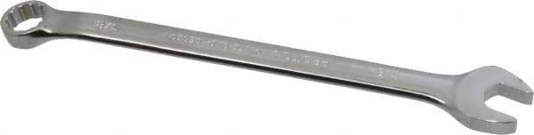 Proto - 3/8" 12 Point Combination Wrench - 15° Offset Angle, 6-1/4" OAL, Steel, Chrome Finish - Eagle Tool & Supply