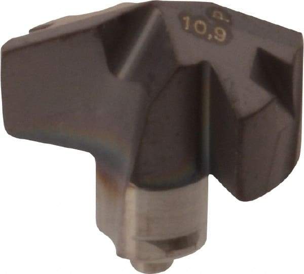 Iscar - Series ICP, 10.9mm Diam Grade IC908 140° Replaceable Drill Tip - Carbide, TiAlN Finish, 10 Seat Size - Eagle Tool & Supply